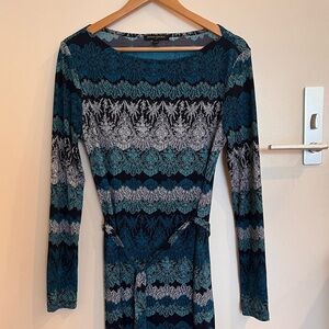Banana Republic Teal Long Sleeve Dress